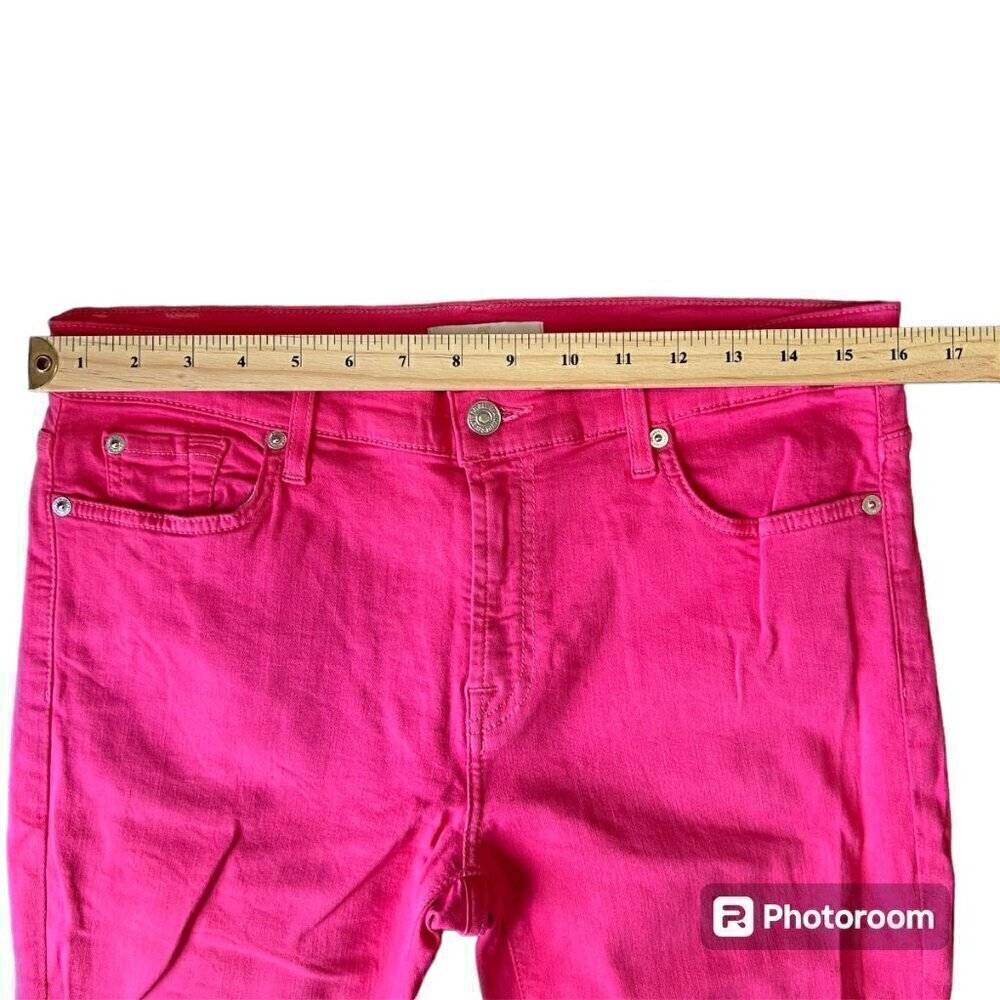 7 for all mankind Skinny women’s Red Jeans. Size 31 - Picture 5 of 8